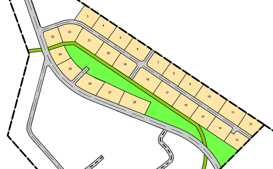 Tomtekart Langtjedn Hyttegrend Byggetrinn 1